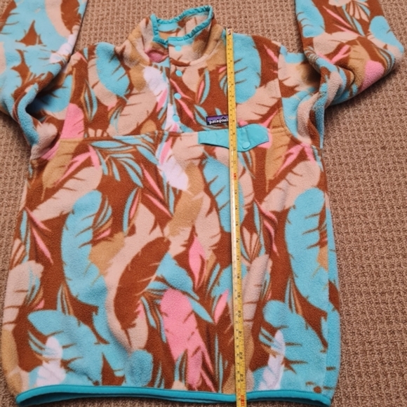 Patagonia Synchilla Snap-T Fleece Pullover Women's Feather Dance Bear Brown S - Picture 11 of 12